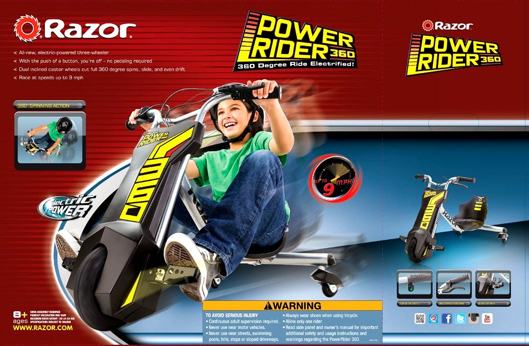 razor power rider 360 electric scooter